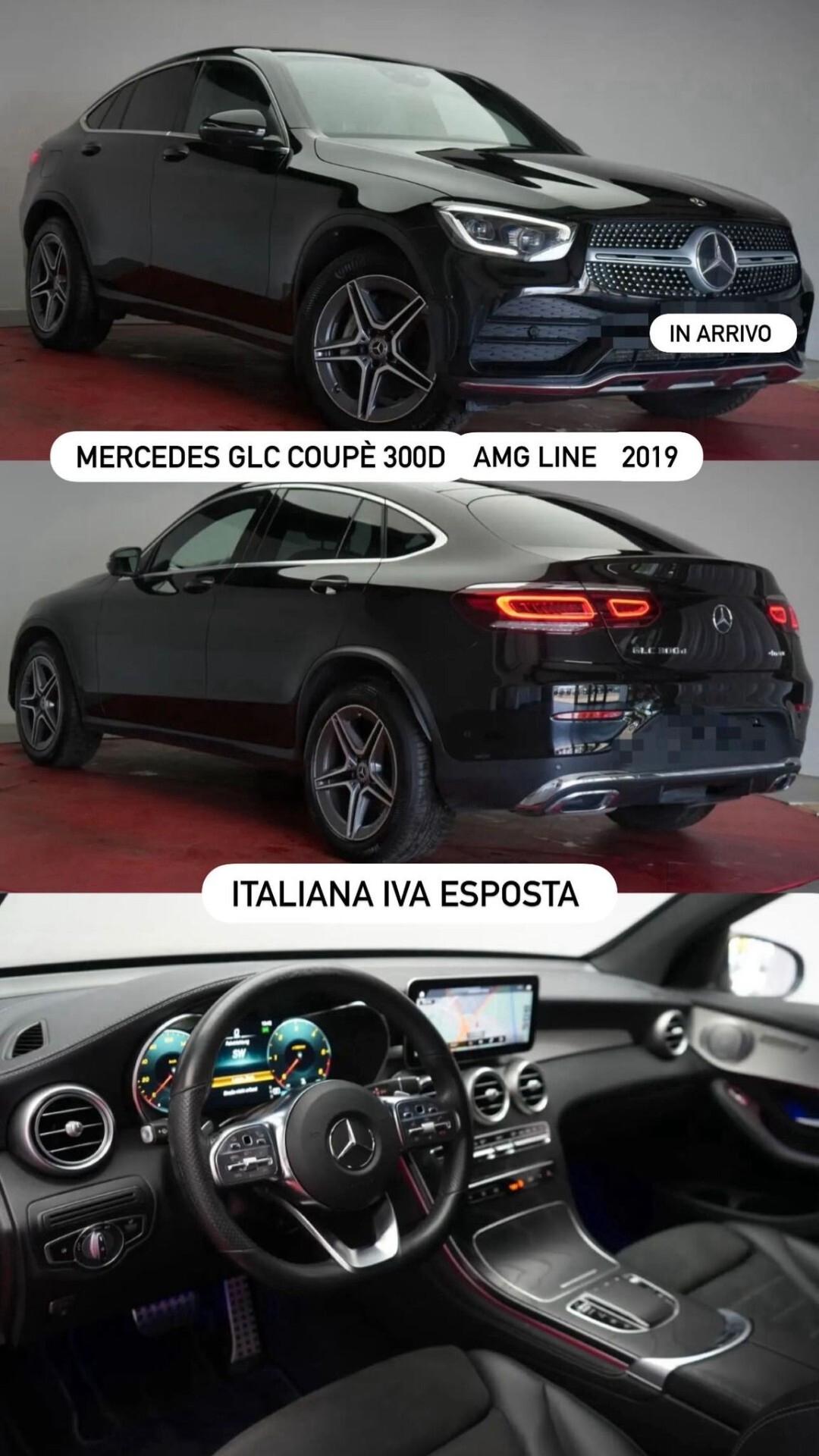 Mercedes GLC Coupè 300d 245 CV 4Matic AMG LINE 2019