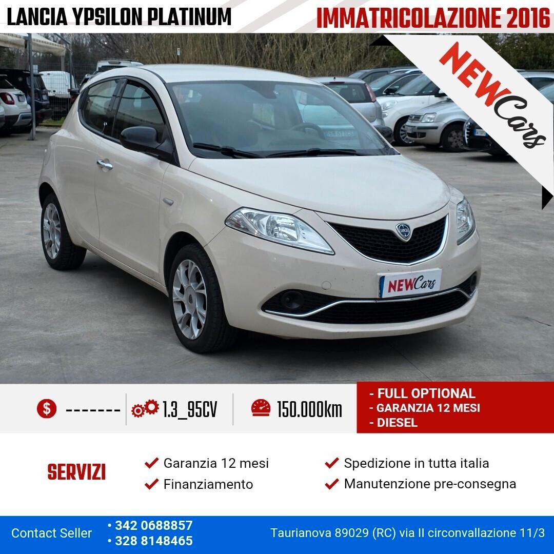 Lancia Ypsilon 1.3 MJT 16V 95 CV 5 porte S&S Platinum
