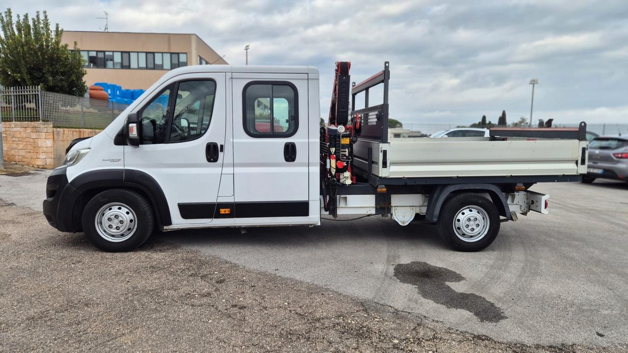 Fiat Ducato 35 2.0 MJT PM-DC Cassonato Doppia Cabina Gru Fassi F26
