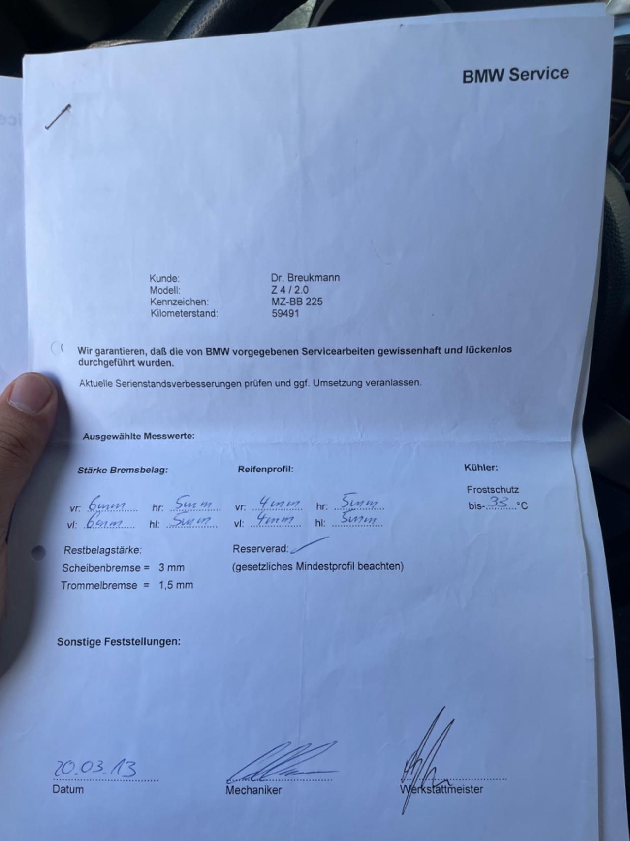 Bmw Z4 2.0i cat Roadster - Tagliandi Certificati