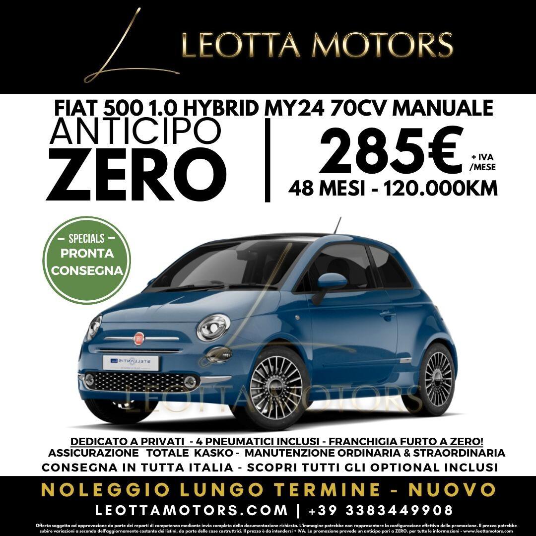 FIAT 500 1.0 Hybrid MY24 70CV MANUALE