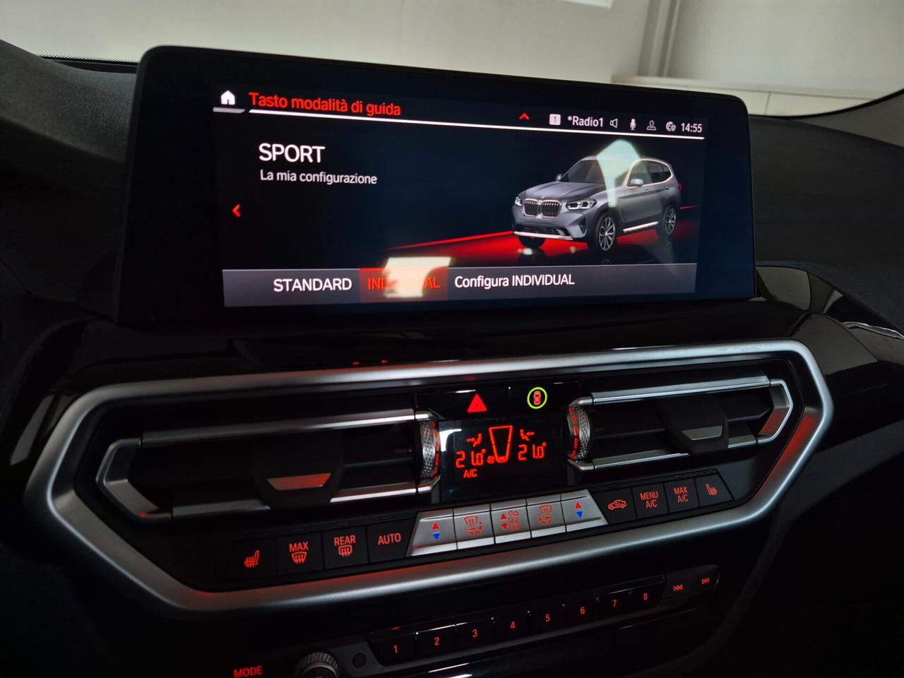 BMW X3 SDRIVE 18D MHEV AUTO LED PELLE C.18 APPLE CAR PLAY/ANDROID AUTO 360° COCKPIT PLUS SED. SPORT ELETT. RISCALDABILI