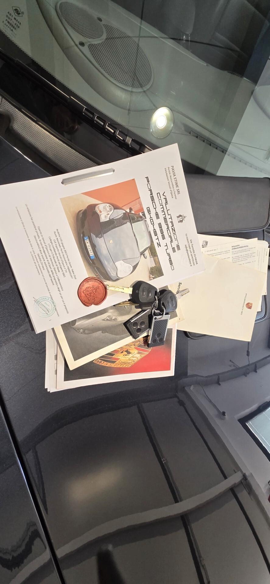 996 911 Porsche Turbo Cabriolet Book service Full Italia
