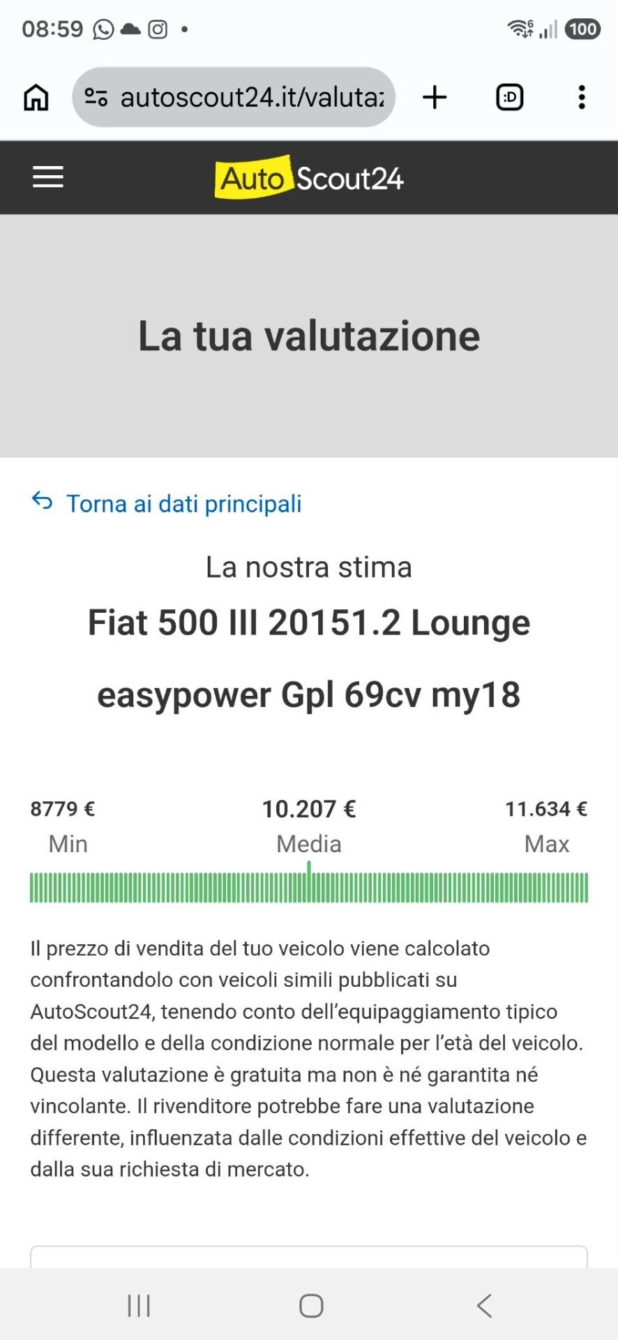 Fiat 500 1.2 EasyPower Lounge