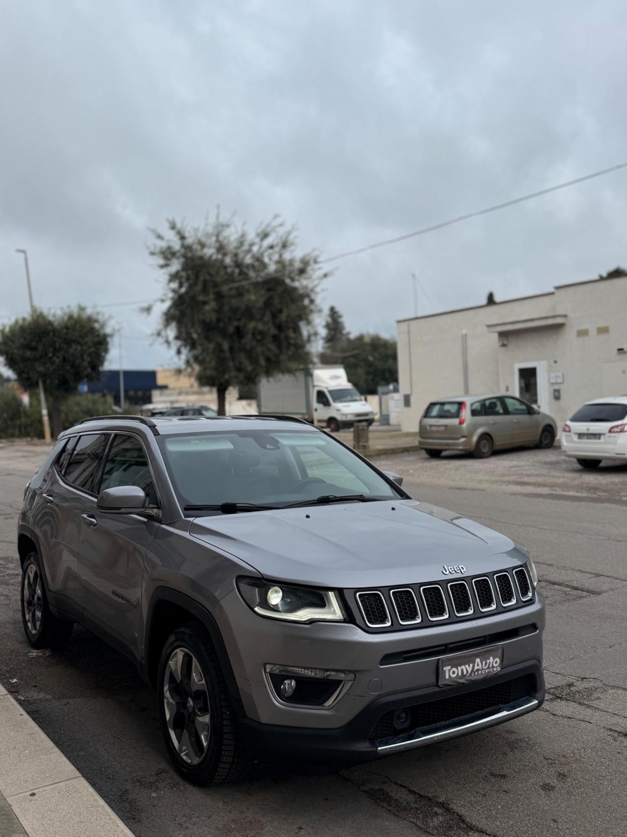 Jeep Compass 2.0mjt Limited 4wd 140cv auto NAVI FULL LED,INTERNI IN PELLE, KM CERTIFICATI JEEP,UNI PROP.