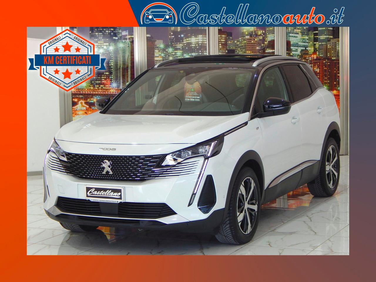 Peugeot 3008 1.5 bluehdi GT Pack EAT8 TETTO-NAVI-PELLE-PARK-LED