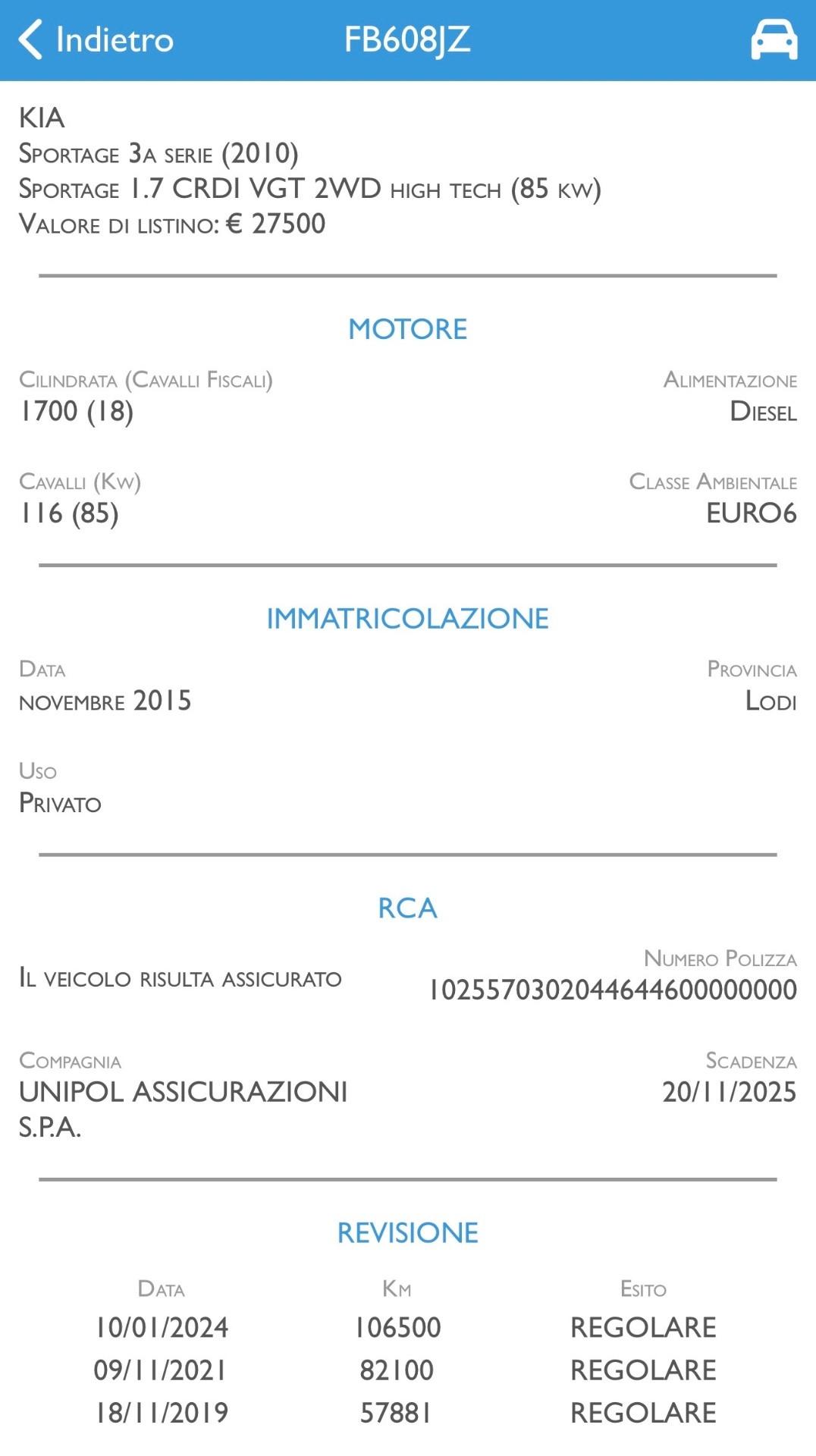 Kia Sportage 1.7 CRDI VGT 2WD high tech PELLE-CERCHI 18