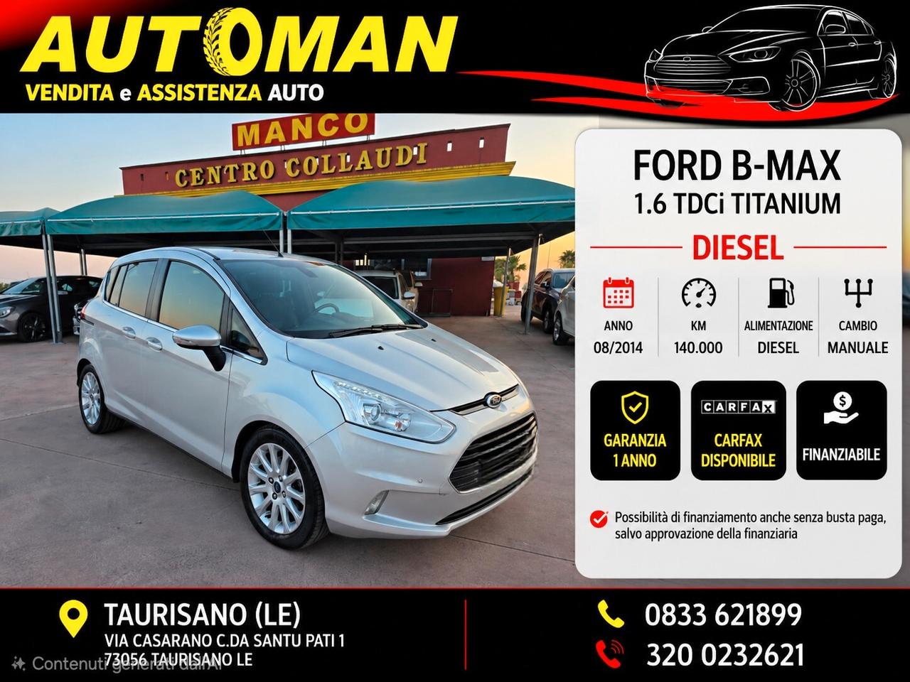Ford B-Max 1.6 TDCi 95 CV Titanium