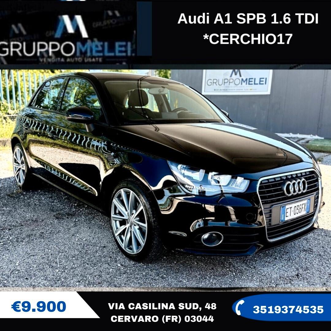 Audi A1 SPB 1.6 TDI *CERCHIO17