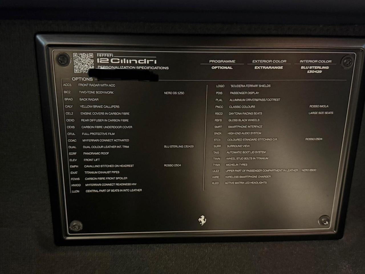 FERRARI 12CILINDRI DISPONIBILE DA SETTEMBRE 2025
