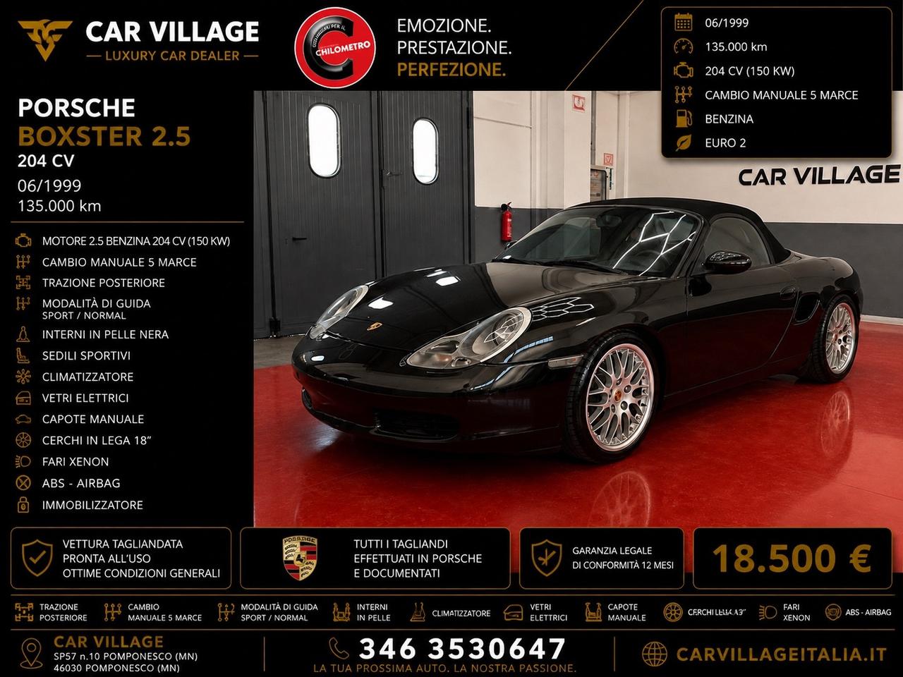 Porsche Boxster 2.5i 24V cat