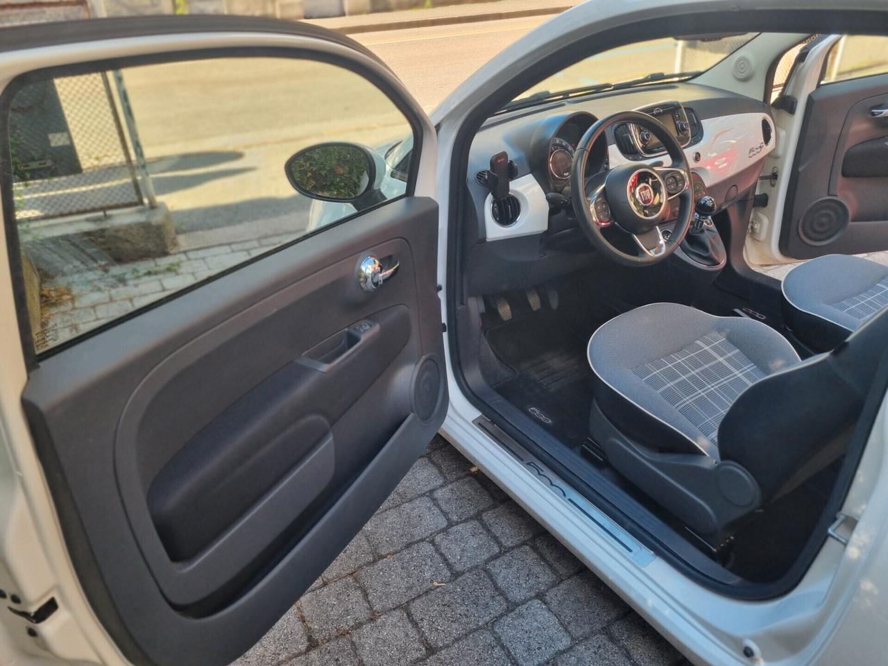 Fiat 500 lounge cabrio anno2016 km67000 neopat