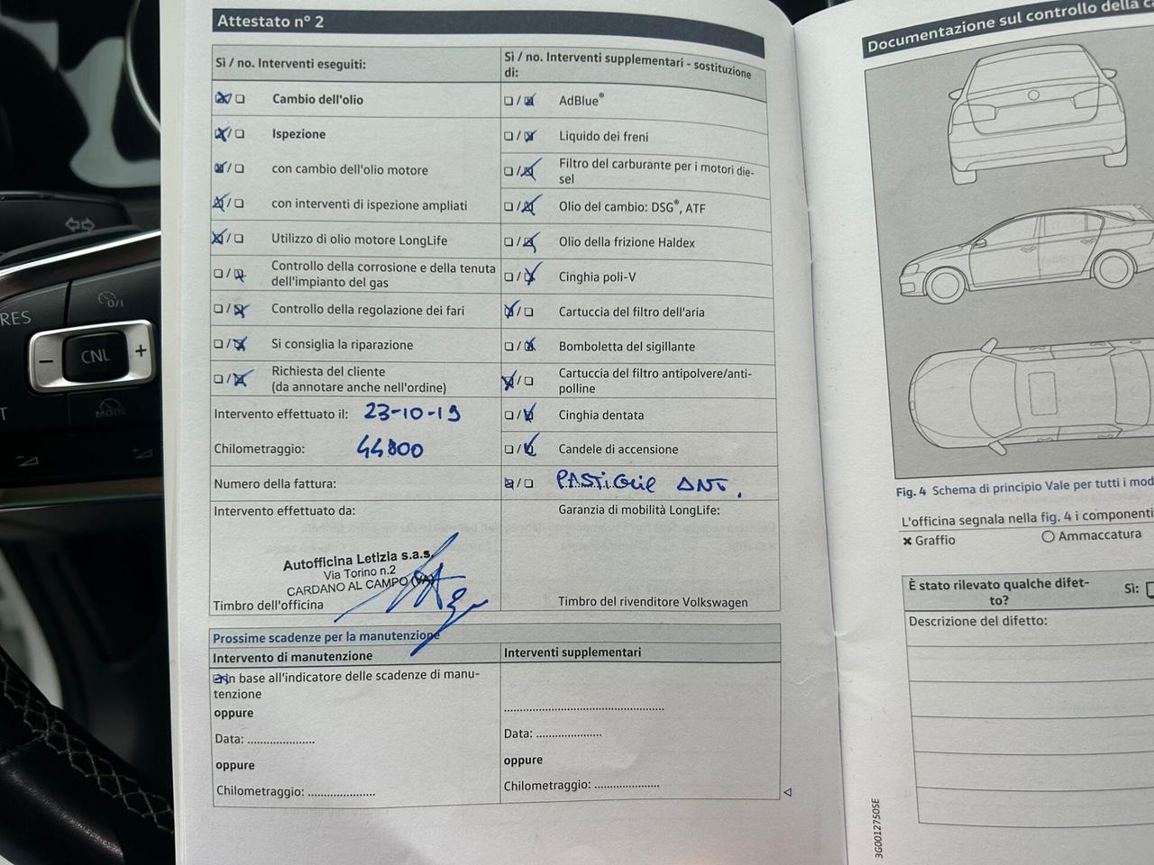 Volkswagen Golf 1.6 TDI 110Cv R-LINE DSG/LED-2017