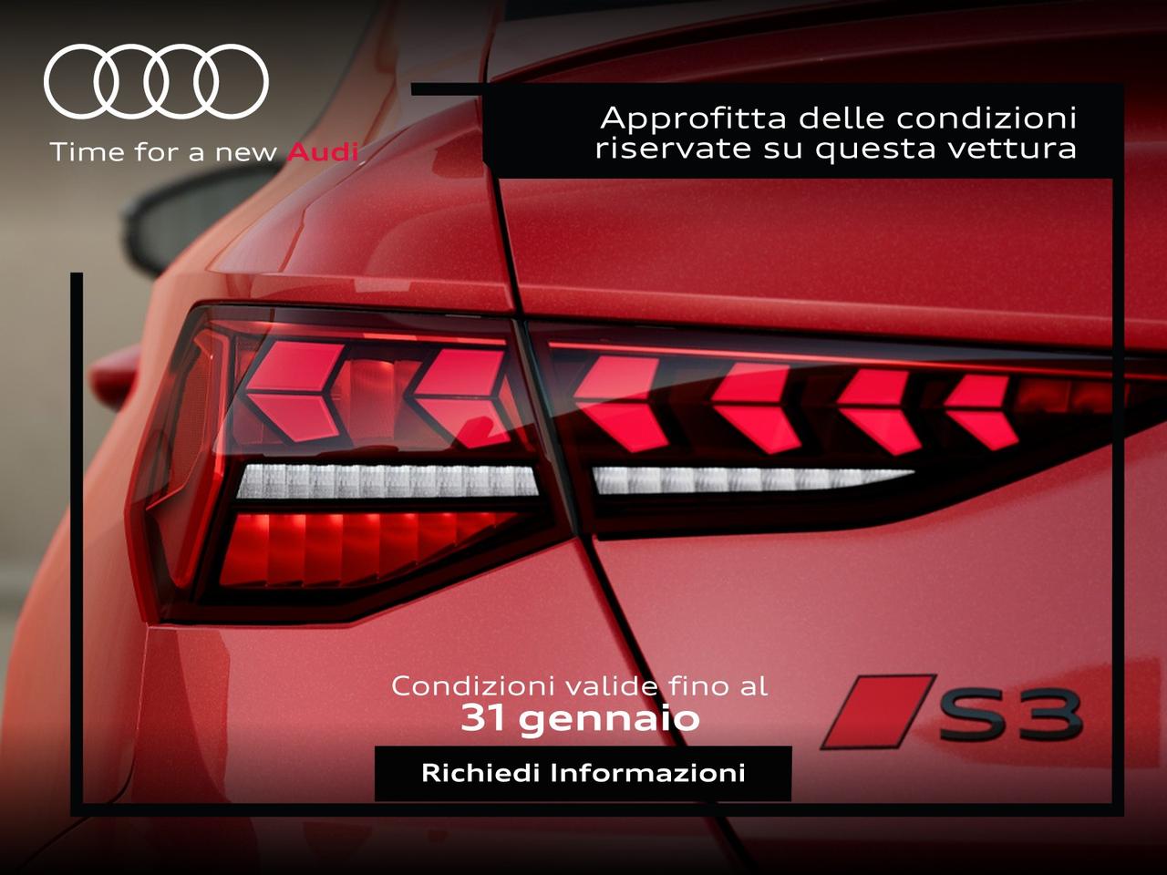 Audi S3 sedan 2.0 tfsi quattro s-tronic