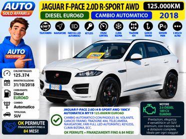 Jaguar F-Pace 2.0D R-SPORT AWD 180CV EURO6D AUTOMATICA MY19
