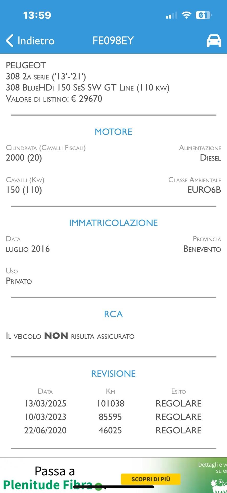 Peugeot 308 BlueHDi 150 S&S SW GT Line