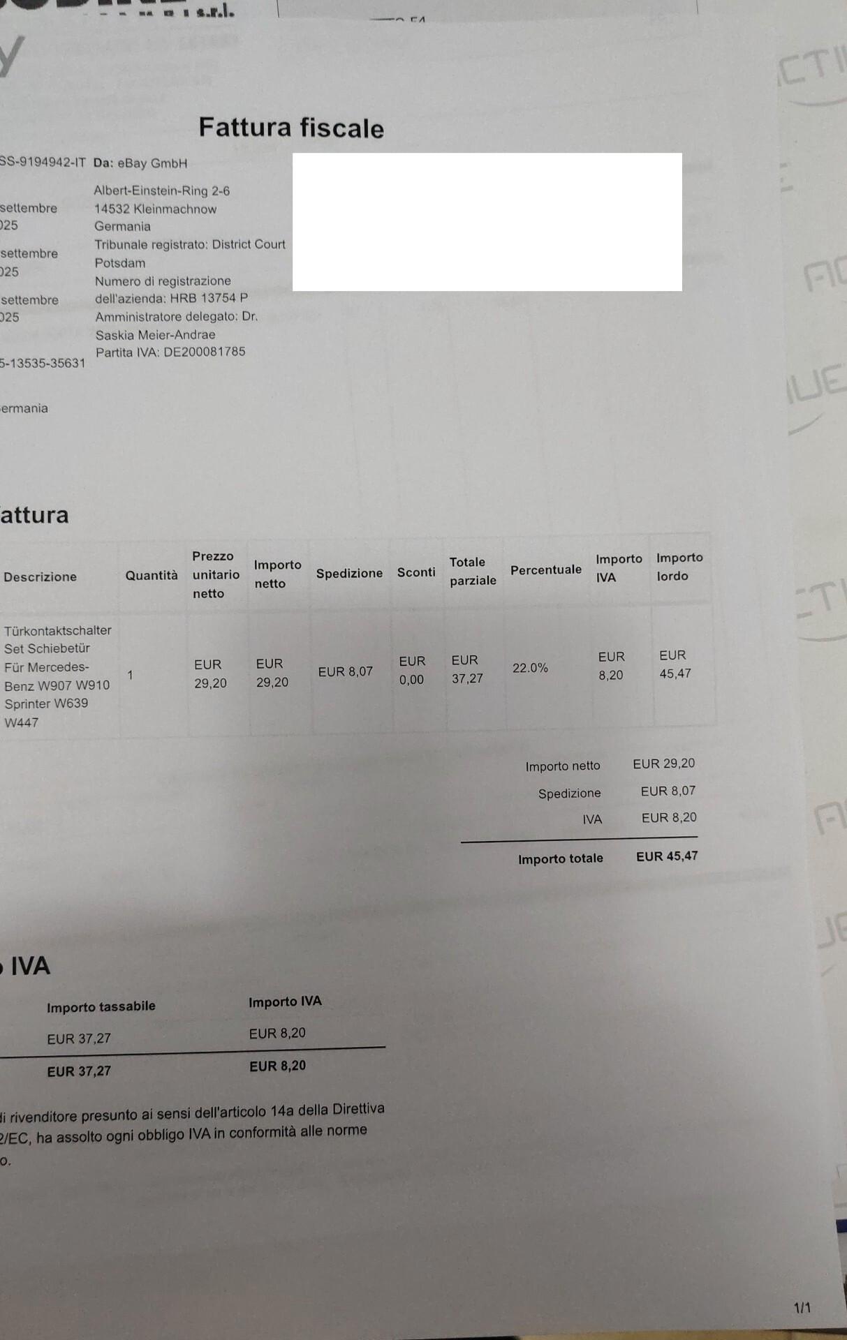 MERCEDES VITO 3.0 V6 204 CV – 9 POSTI AUTOMATICO