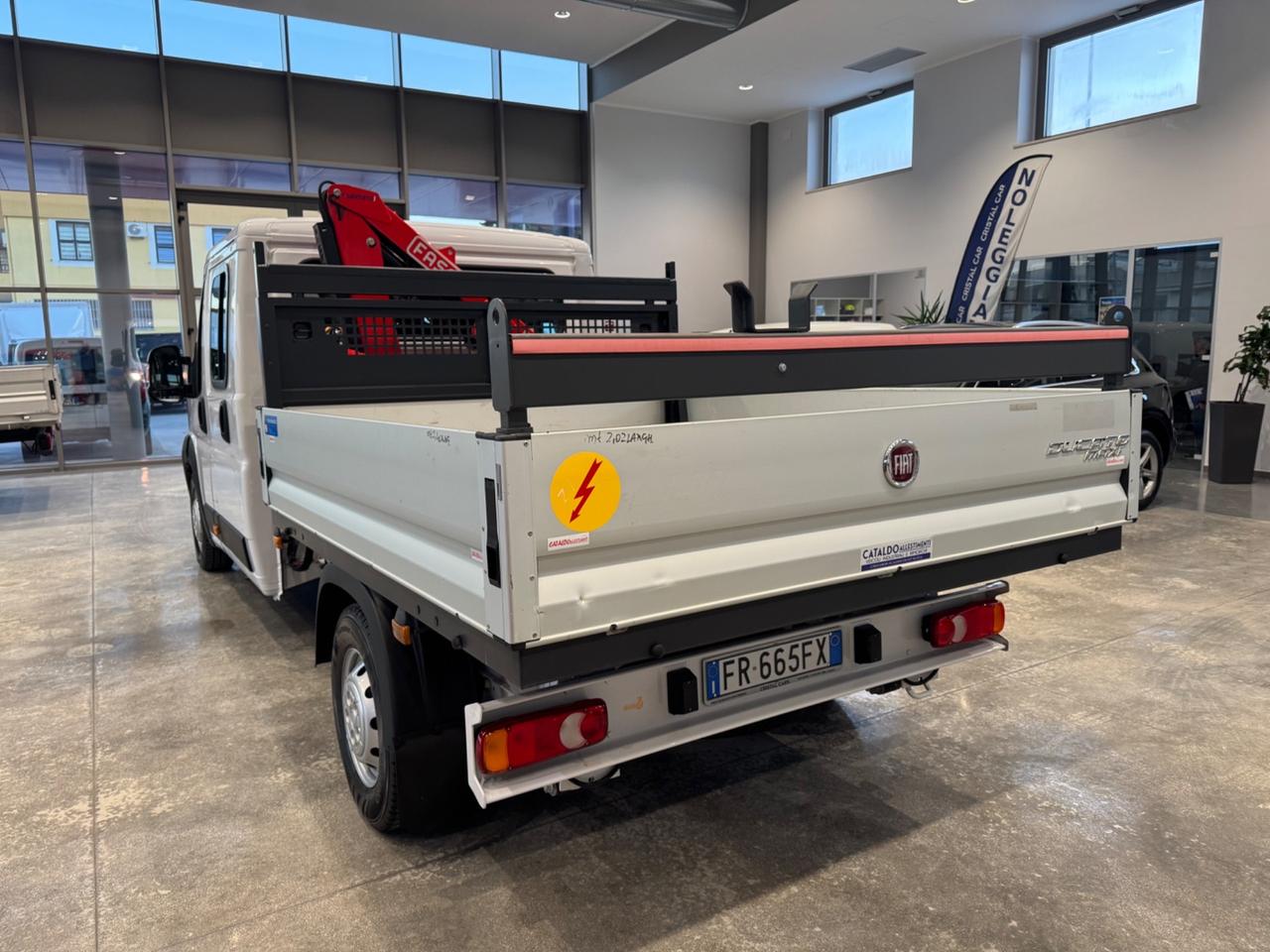 Fiat ducato 2.3mjt gru fassi e cassone fisso