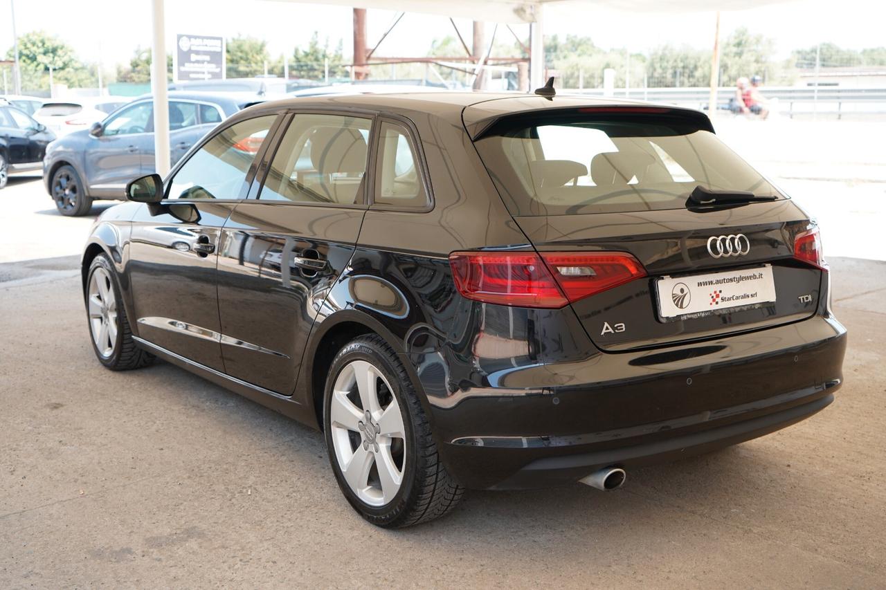 Audi A3 SPB 1.6 TDI 110 Cv S-tronic Attraction