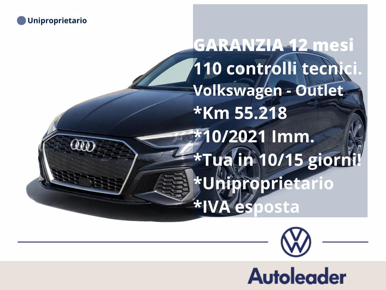 Audi A3 SPB 40 TFSI e S tronic s line edition