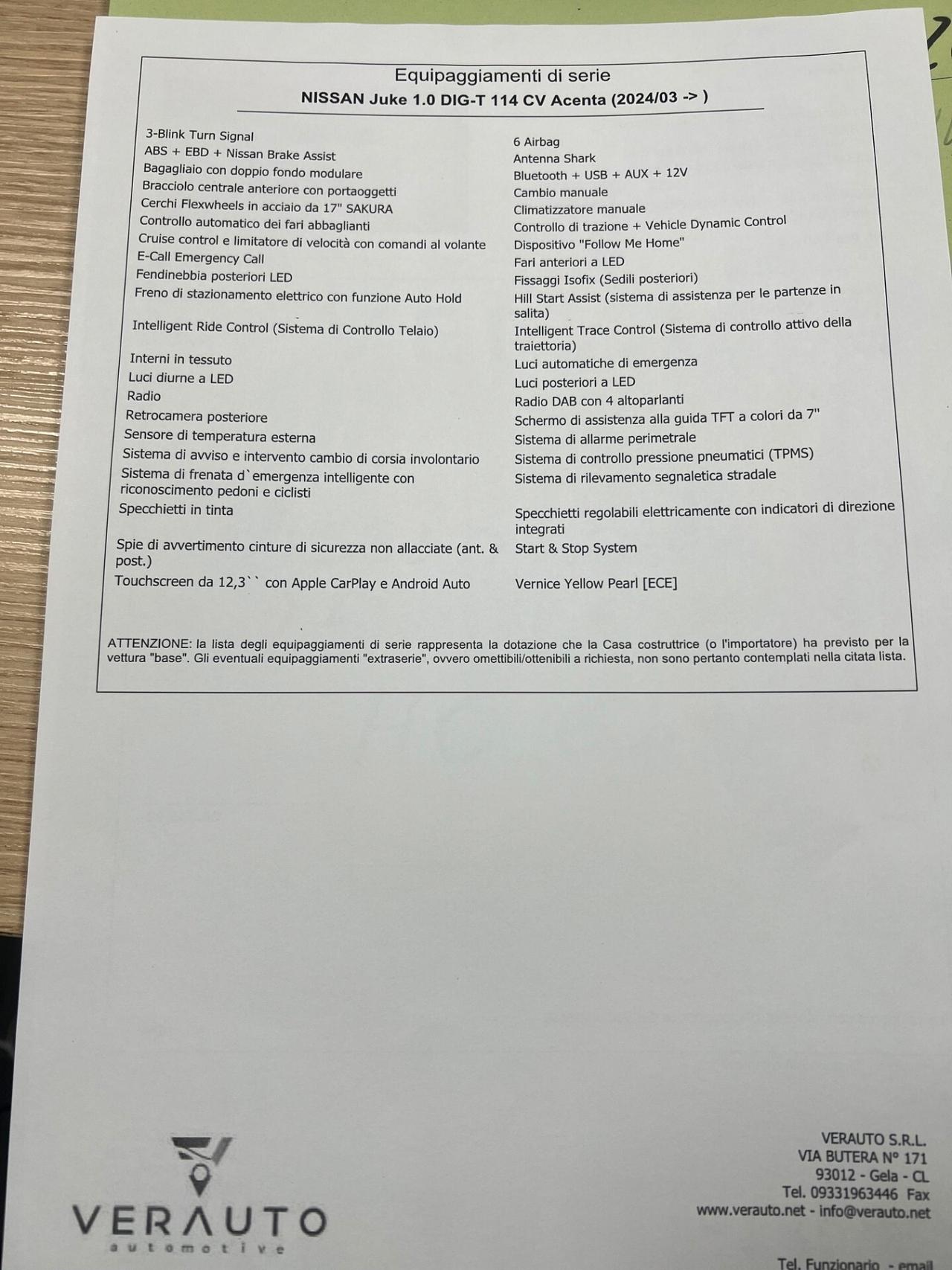 Nissan Juke 1.0 DIG-T 114 CV Acenta