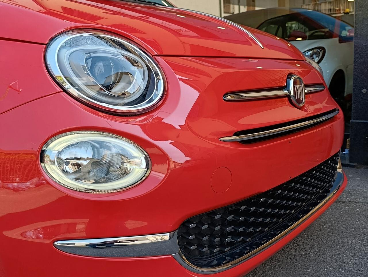 Fiat 500 C 1.0 Hybrid Lounge Rosso Corallo Pelle Full