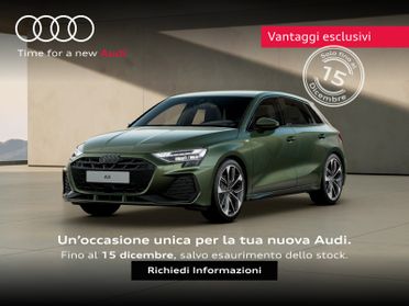 Audi A3 sportback 1.5 tfsi mhev s line edition 150cv s-tronic