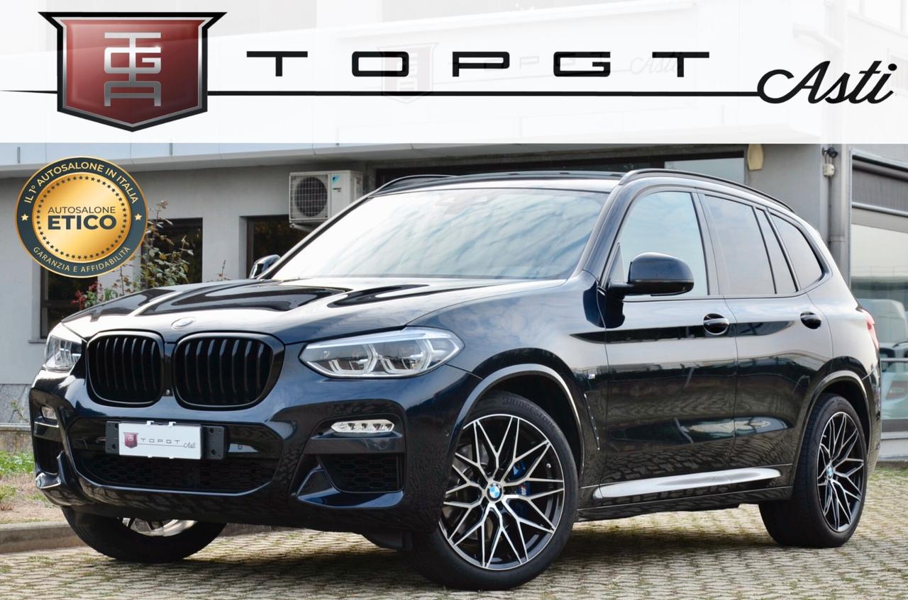 BMW X3 XDRIVE30d MSPORT 249cv AUTO, UFF ITALIANA, EURO 6D, FARI ADAPTIVE LED, GANCIO, 20", PERMUTE