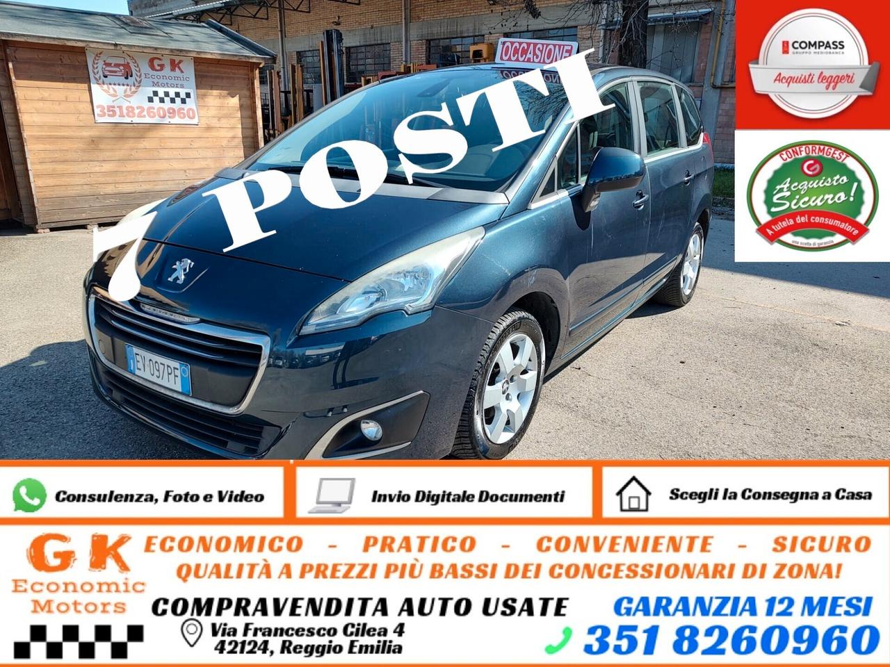 Peugeot 5008 1.6 HDi 115CV Business, 7 POSTI, GARANZIA L.12 MESI