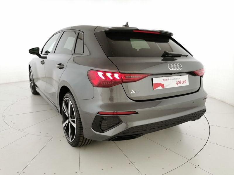 Audi A3 NUOVA SPORTBACK Sportback 40 1.4 tfsi e Identity Black s-tronic