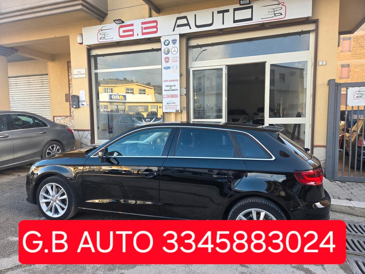 AUDI A3 1.6 TDI 110 CV ANNO 2014 FARI LED NAVIG KMCERT