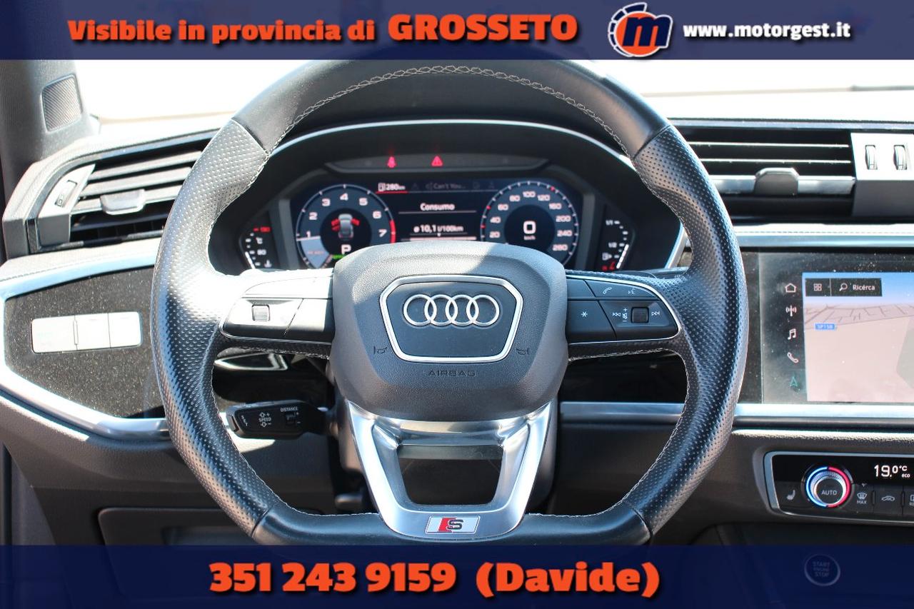 Audi Q3 Sportback 45 2.0 tfsi S line edition quattro 245cv s.-tronic