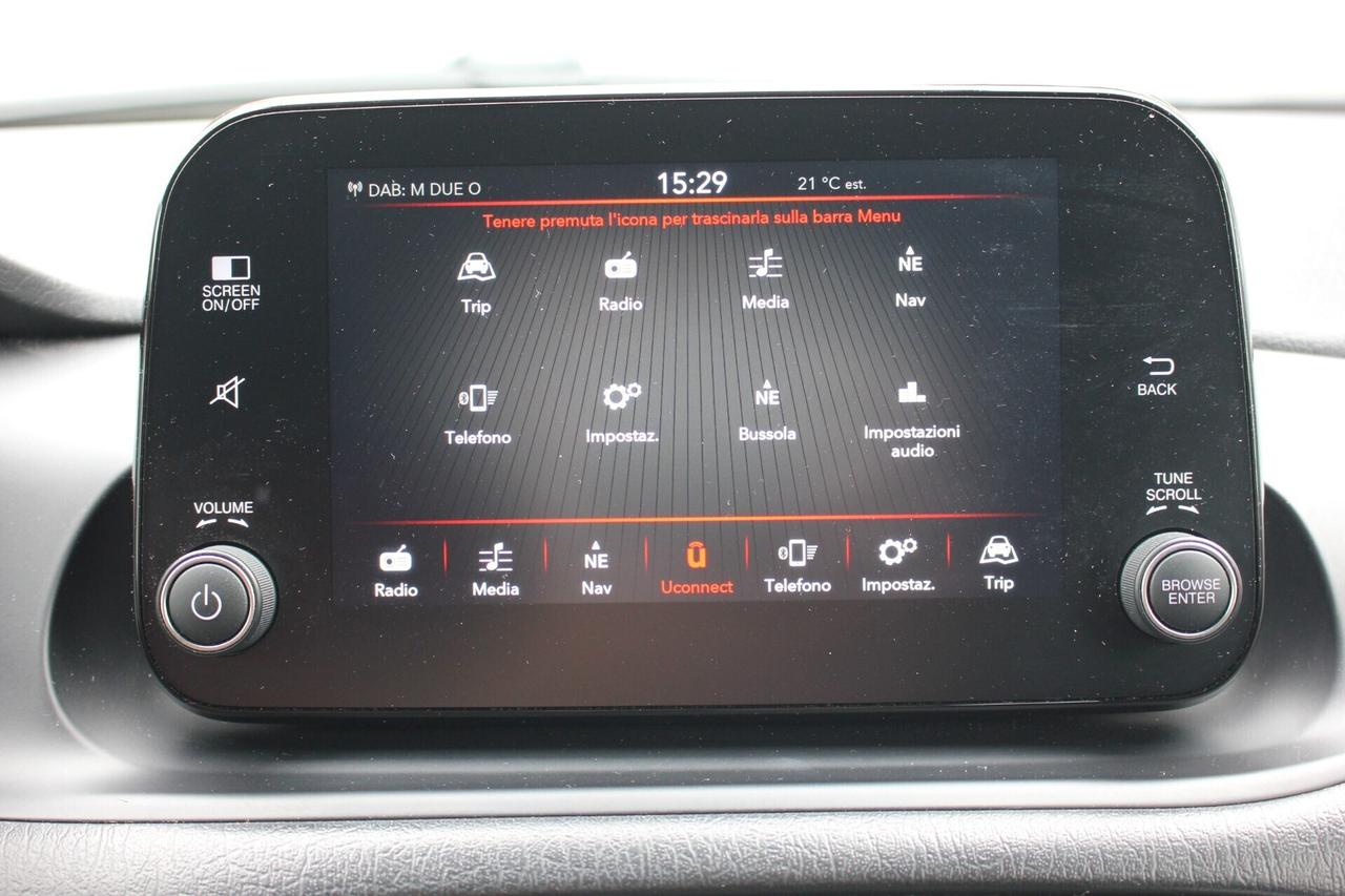 Fiat Tipo GPL 2021 *PREZZO VERO* 100 CV TELECAMERA FULL LED