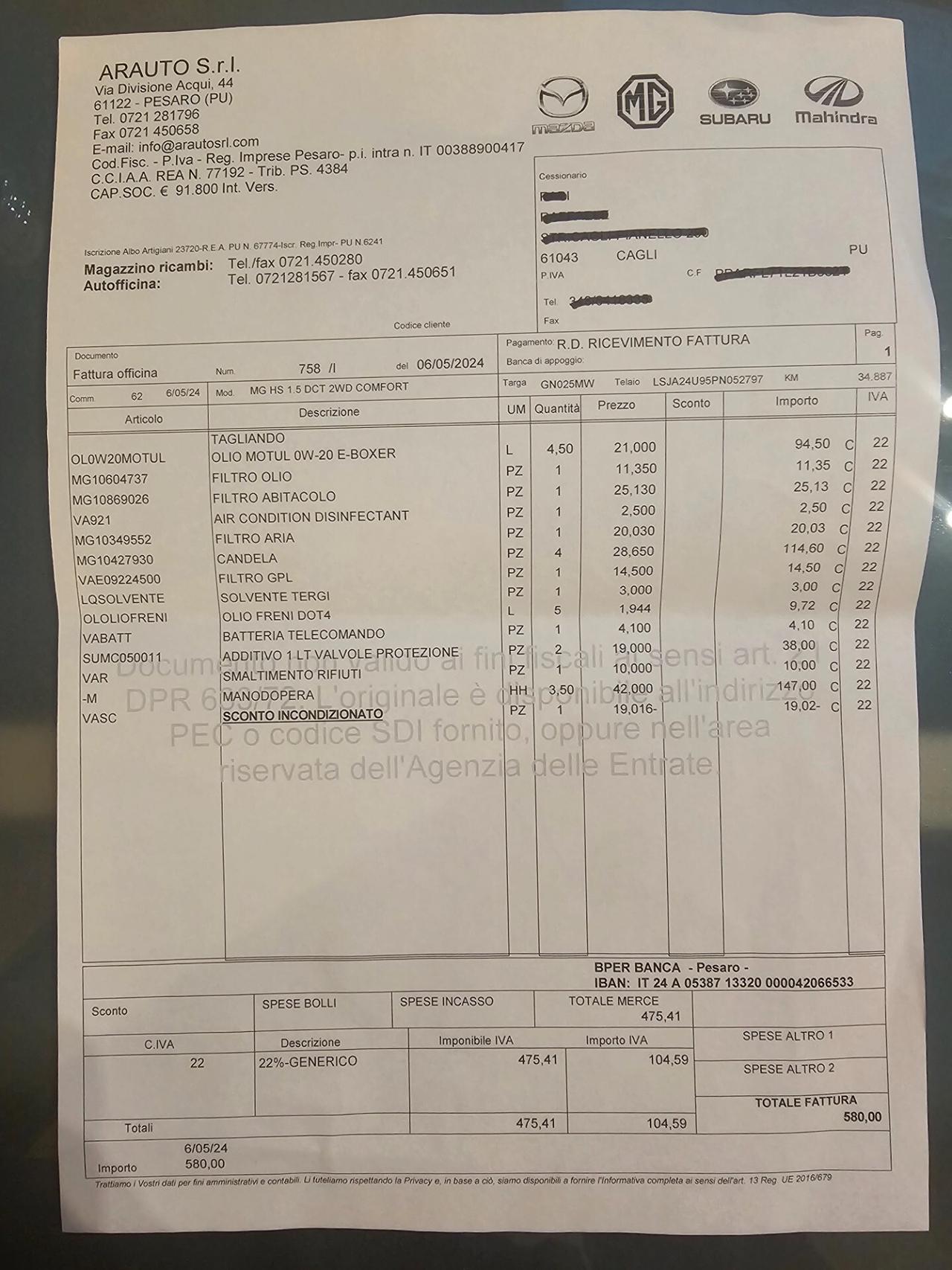 Mg HS 1.5T-GDI AT Luxury GPL