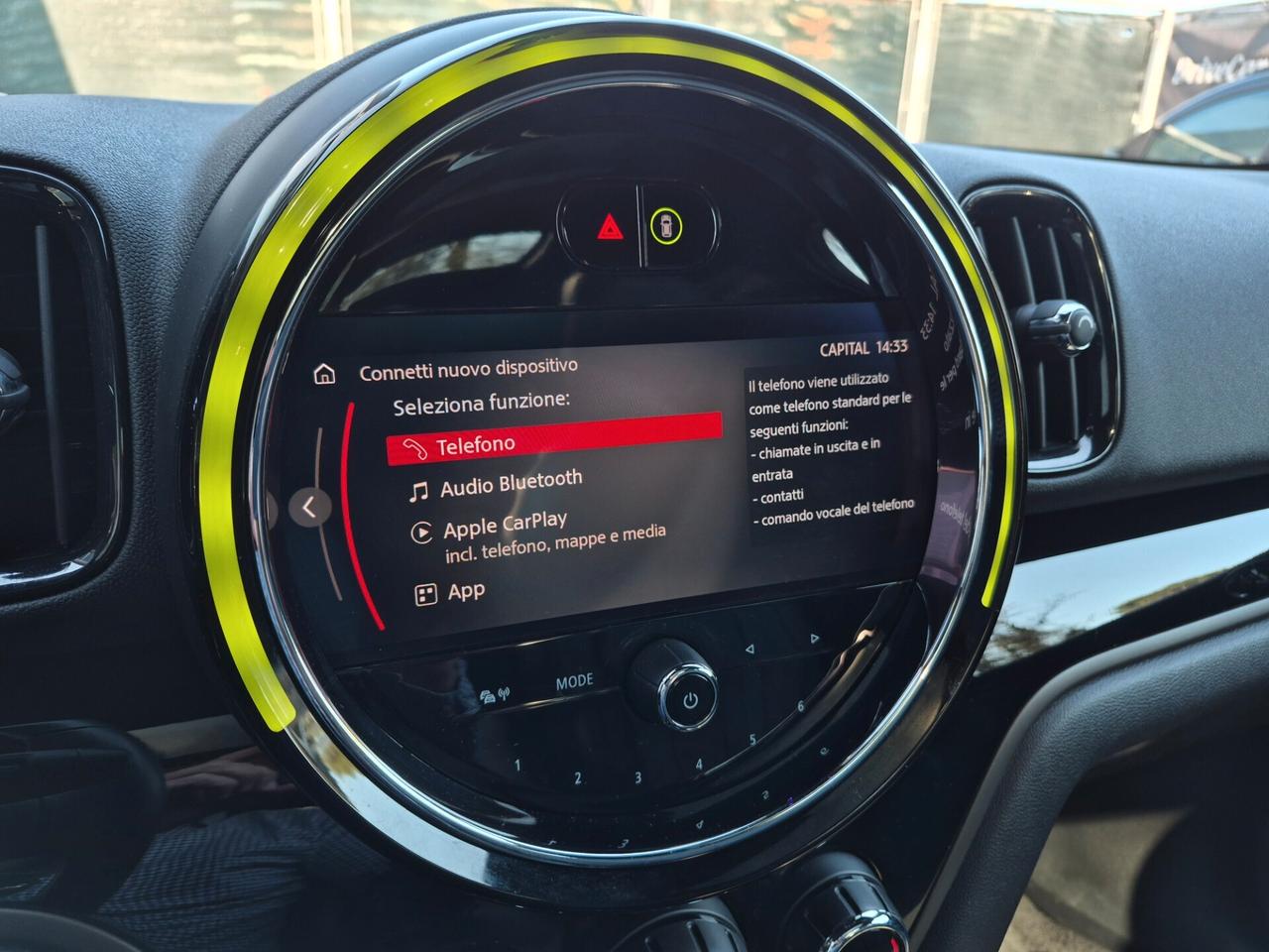 MINI Cooper Countryman PELLE TETTO APRIBILE PANORAMICO LED NAVI APPLE CAR PLAY