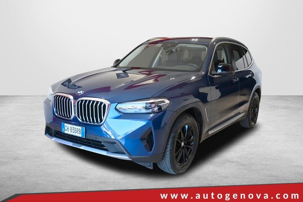 BMW X3 20D 190CV STEPTRONIC 48V X-DRIVE BUSINESS ADVANTAGE ( FARI LED - PELLE - CRUISE - CLIMA TRIZONA - NAVI - MIRROR - PARK ASSISTANT - TELECAMERA POST. )