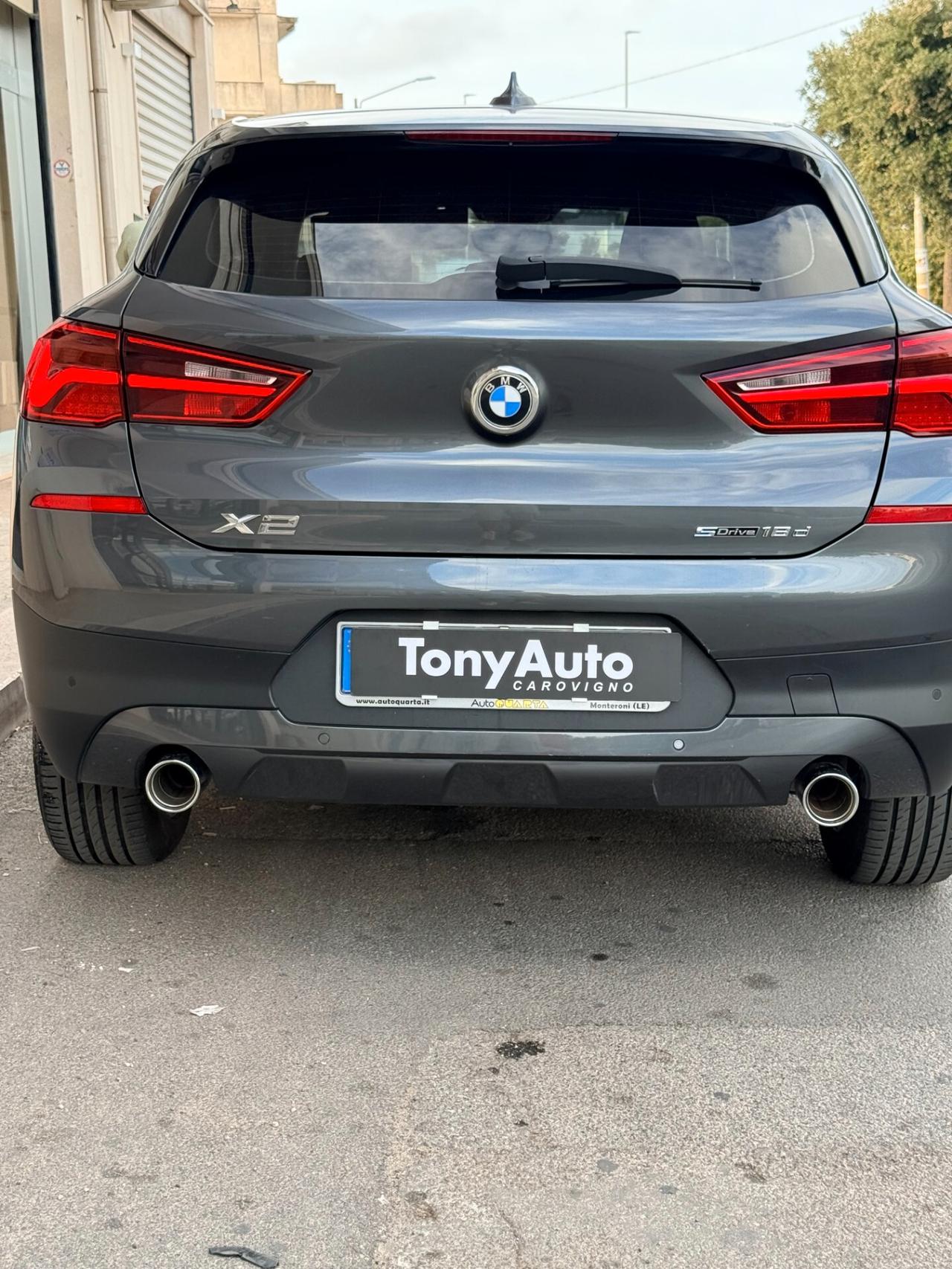Bmw X2 sdrive18d auto NAVI,ANDROID AUTO,BLUETOOTH,SENSORI DI PARCHEGGIO,BLOCK SHAFT,FULL LED,PORTELLONE AUT