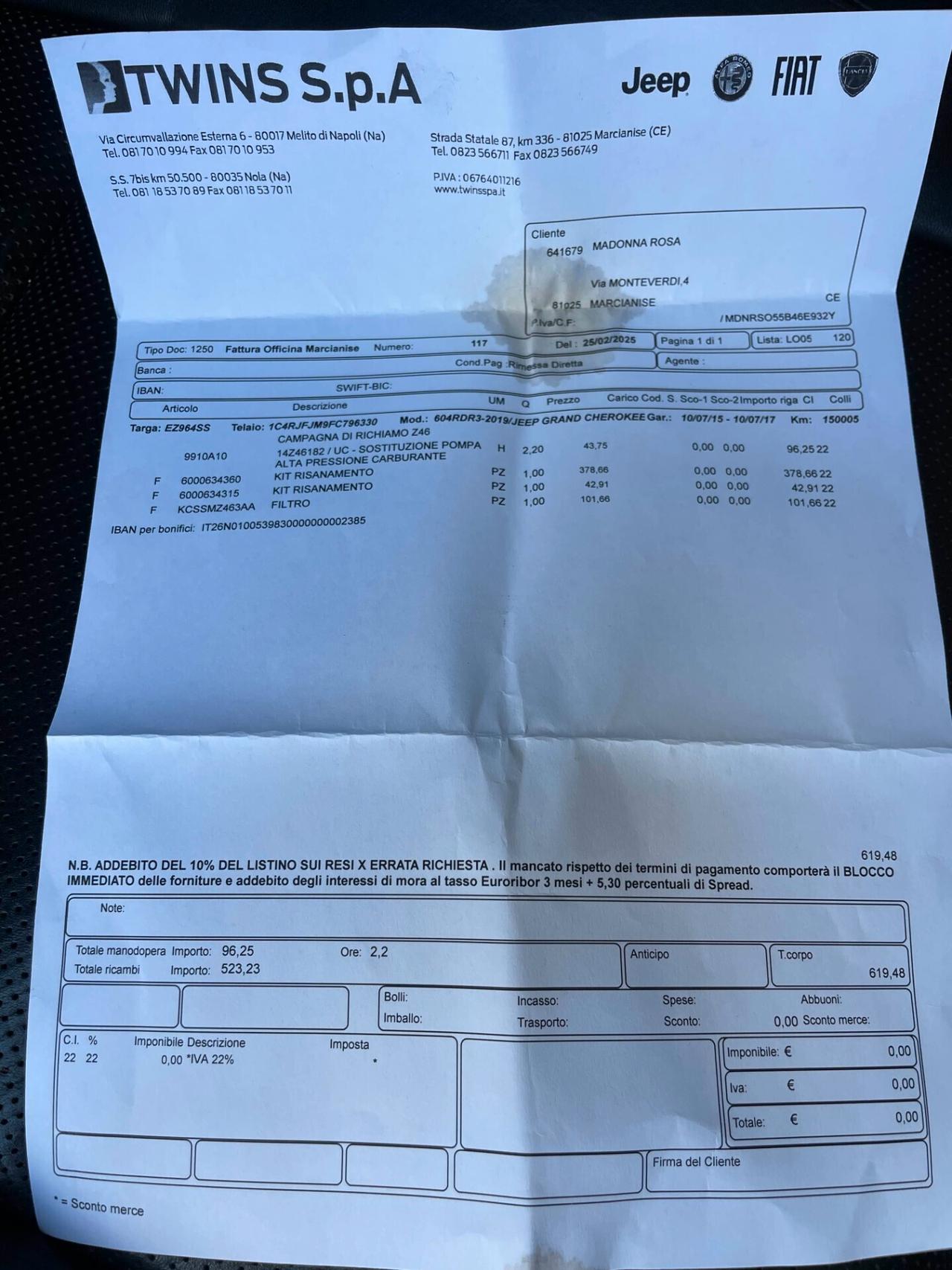 Jeep Grand Cherokee 3.0 V6 CRD 250 CV MJT II Summit Platinum Ed.