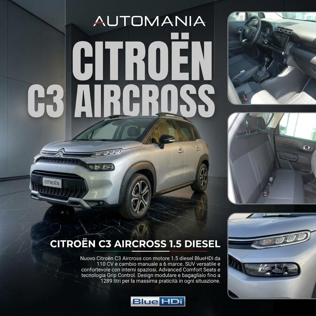 Citroen C3 Aircross 1.5 bluehdi Feel s&s 110cv