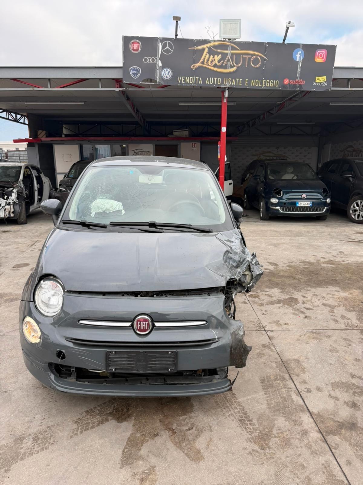 Fiat 500 1.2 sinistrato - 2019