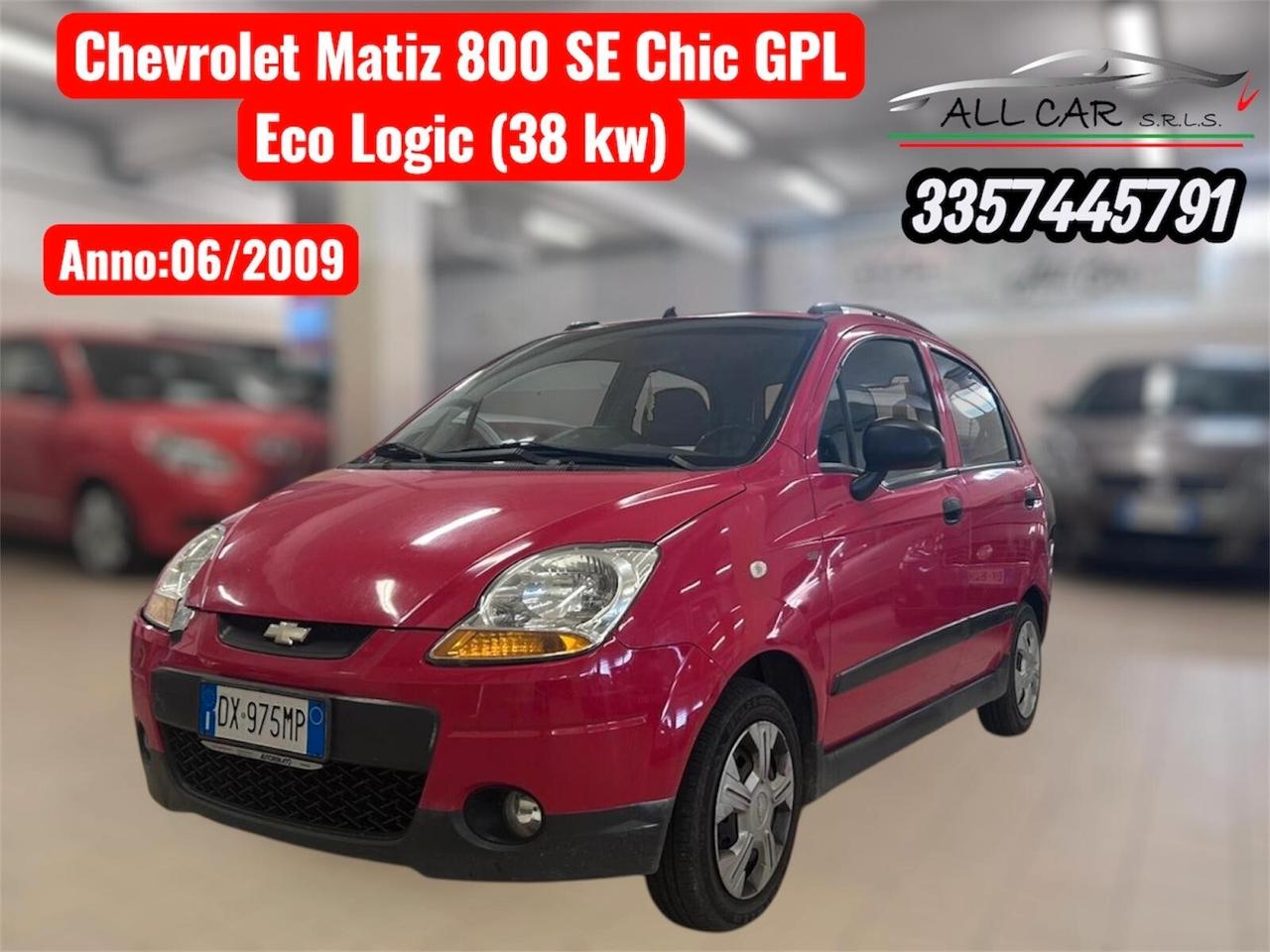 Chevrolet Matiz SE Chic GPL Eco Logic
