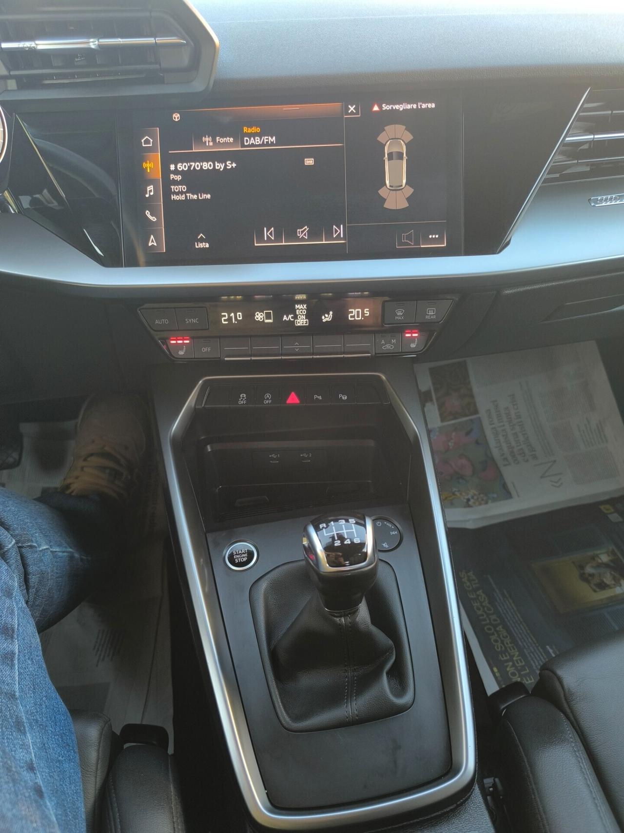 AUDI A3 2.0 TDI 116cv 05/2021 km49000 TAGLIANDI AUDI PELLE/NAV PLUS