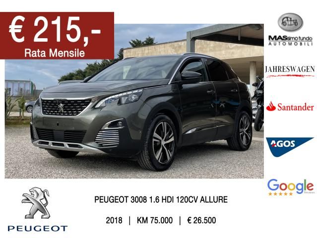 PEUGEOT 3008 BlueHDi 120 EAT6 S&S GT Line