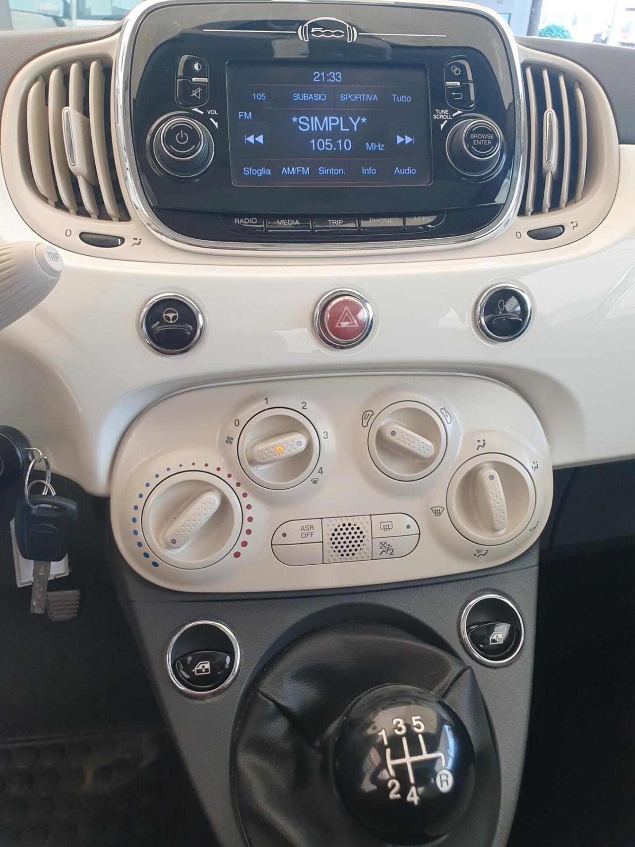 Fiat 500 1.2 Lounge - 2017 - KM. 93.000