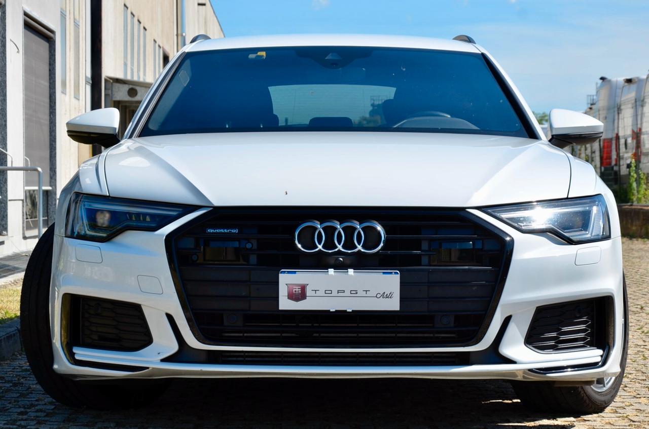 AUDI A6 AVANT 45 3.0 TDI MHEV S-LINE INT+EXT QUATTRO 231cv TIPTRONIC, SERVICE AUDI, EURO 6D, BLACK PACK, MATRIX, BANG & OLUFSEN, GANCIO TRAINO, PERMUTE