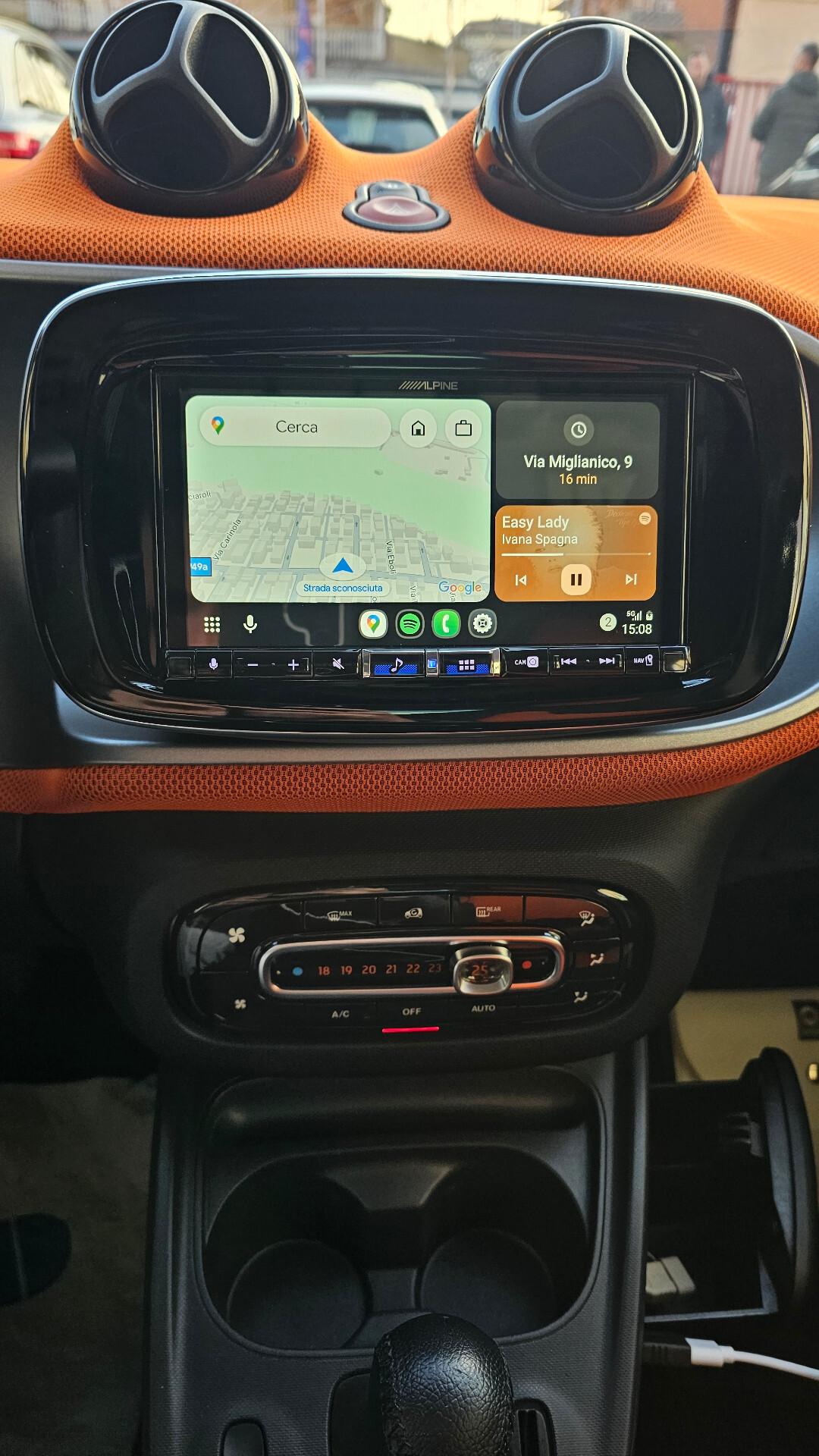 Smart ForTwo 90 0.9 Turbo twinamic Passion OPACA ANDROID/APPLE CARPLAY SENSORI