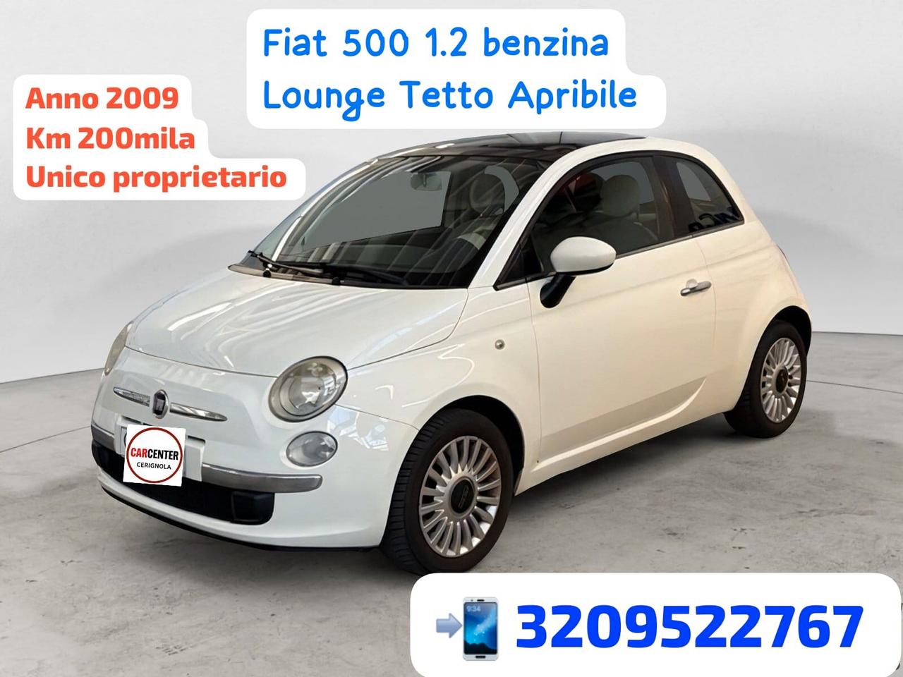 Fiat 500 1.2 Lounge Tetto Apribile