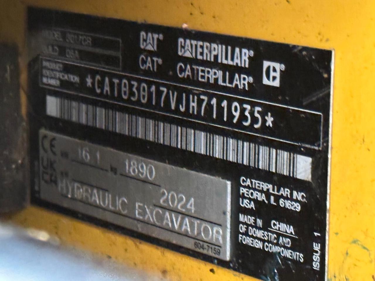 MINIESCAVATORE CATERPILLAR 301.7 CR