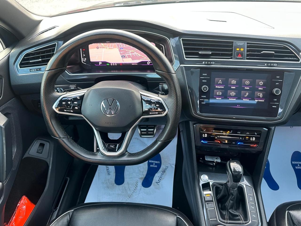 Volkswagen Tiguan 2.0 TDI 200 CV SCR DSG 4MOTION R-Line TETTO APRIBILE SEDILI IN PELLE TOTALE