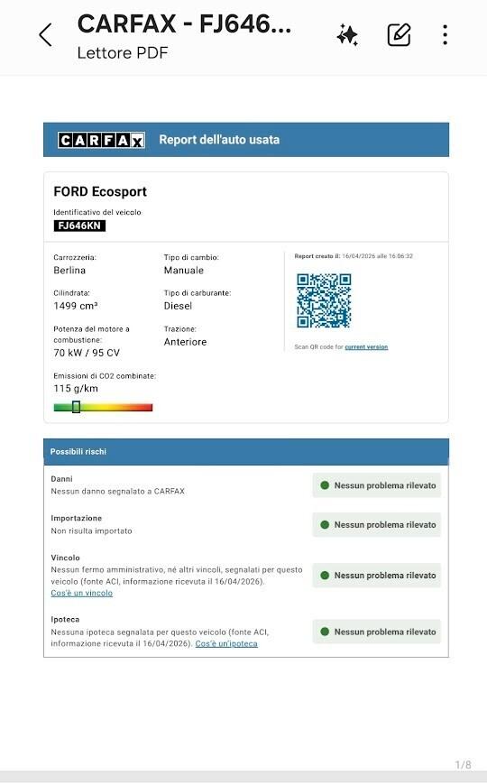 Ford EcoSport 1.5 TDCi 95 CV Titanium